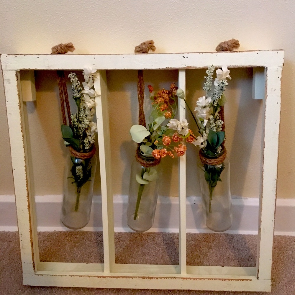 Beautiful floral wall art or table top decor